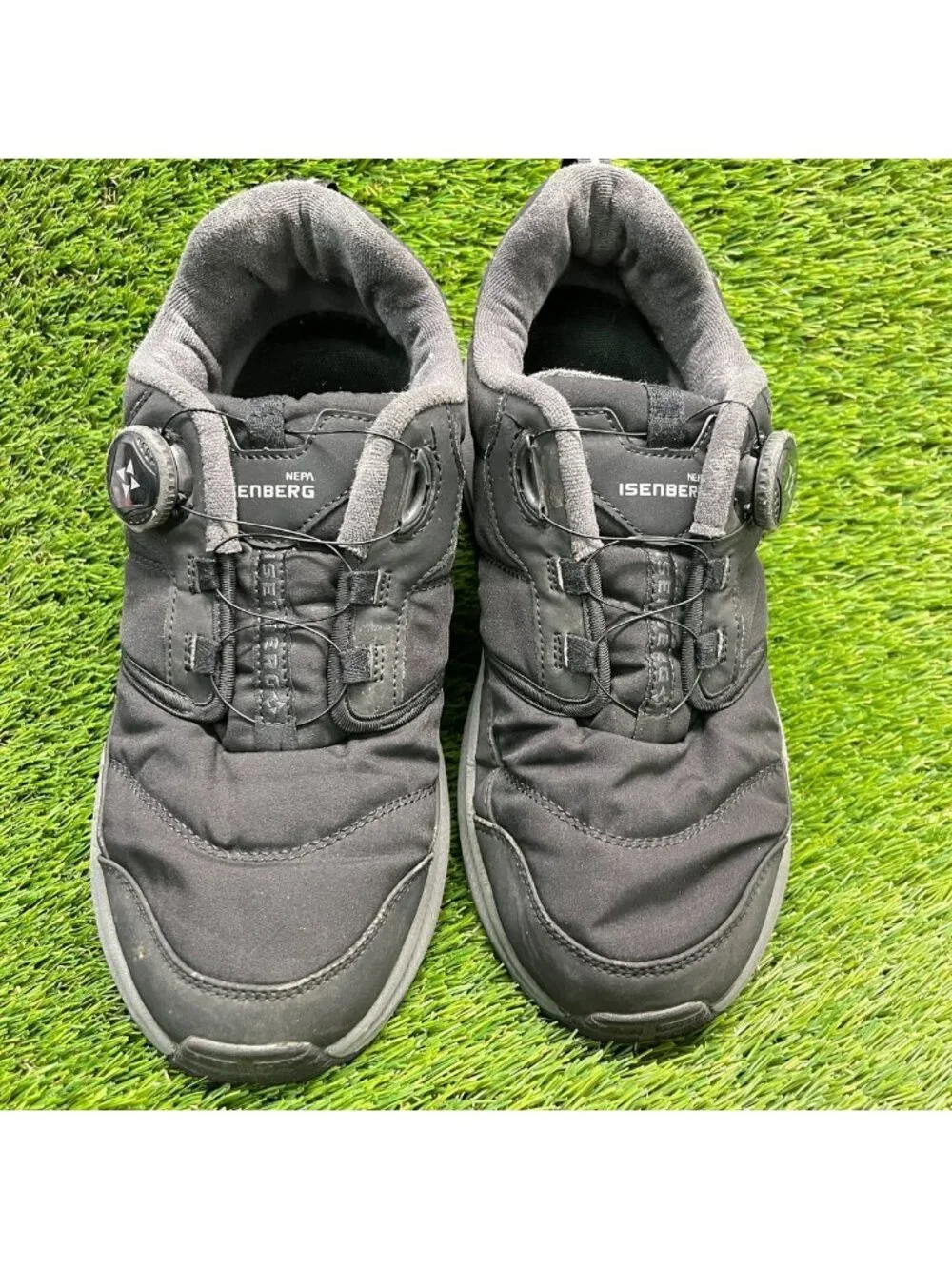 Nepa Isenberg Vertex Dial Mens Size 8.5 Black Gray Trekking Hiking Padded Shoes